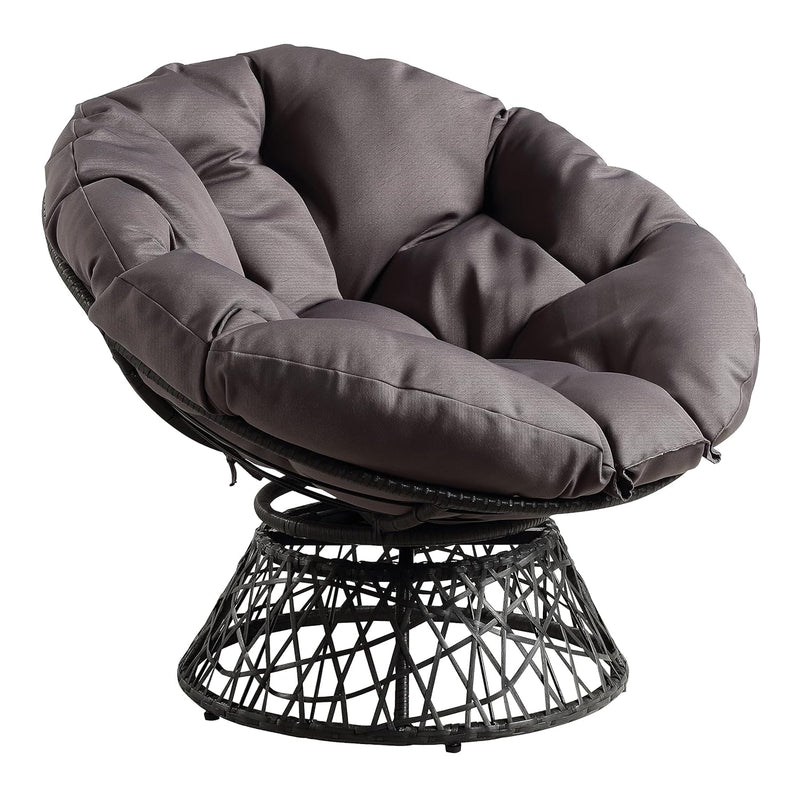 Osp Designs Bf25292-Gry Papasan Chair, Grey