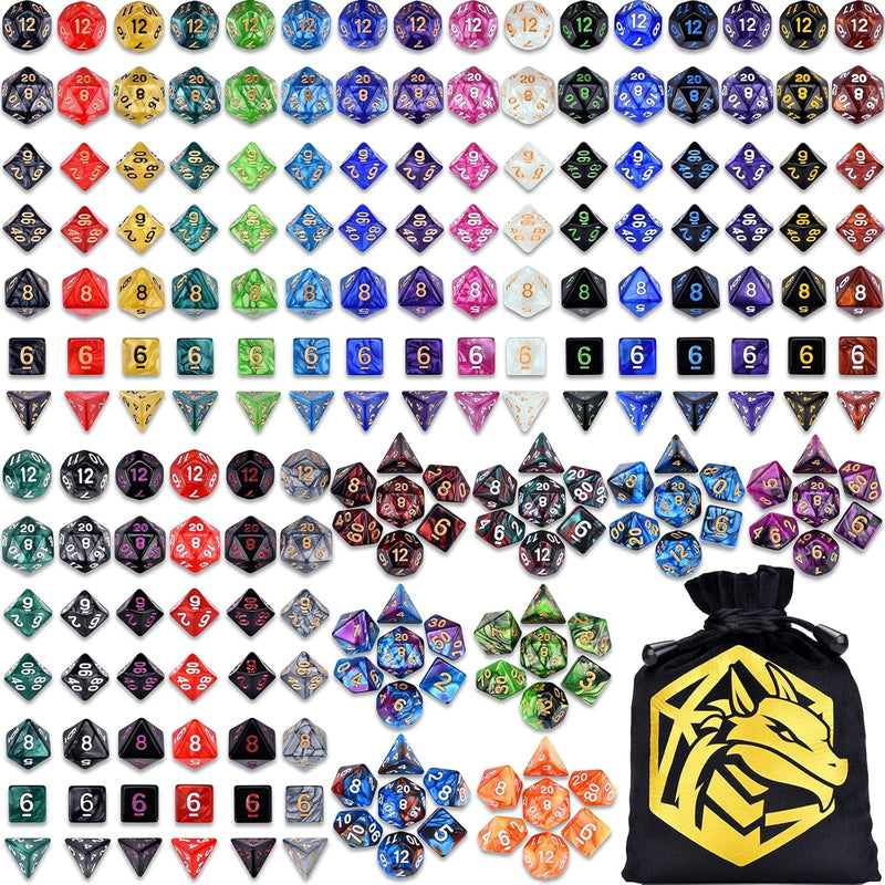Dnd Rpg Dice Sets 30 X 7 Polyhedral Dice (210Pcs) For Dungeons And Dragons