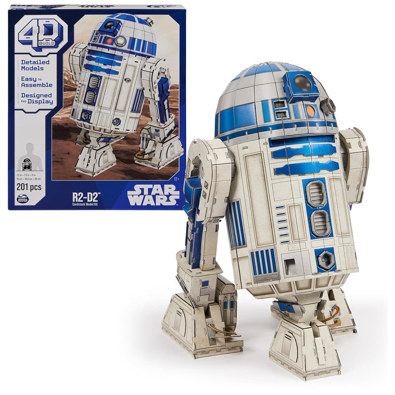 Star Wars R2 D2 Cardstock 3D Model Kit, Star Wars Gifts, Star Wars Toys Desk D