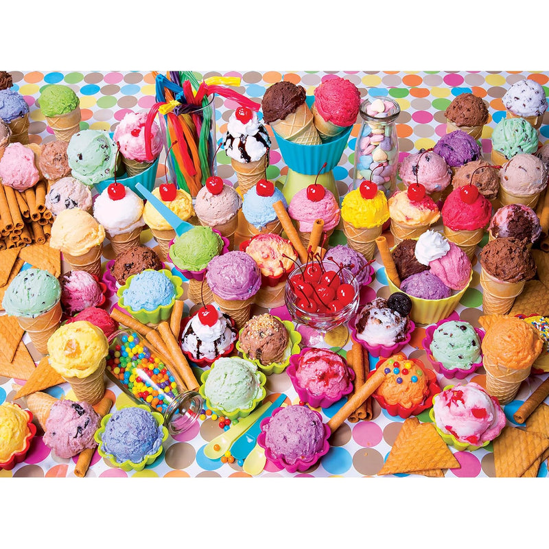 RoseArt - Kodak Premium - Variety of Colorful Ice Cream - 1000 Piece Jigsaw