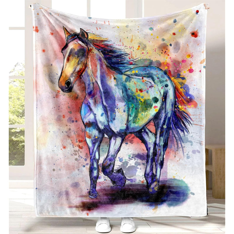 Horse Blanket Horse Gifts For Girls Boys Soft Throw Blanket Fleece Blanket Com