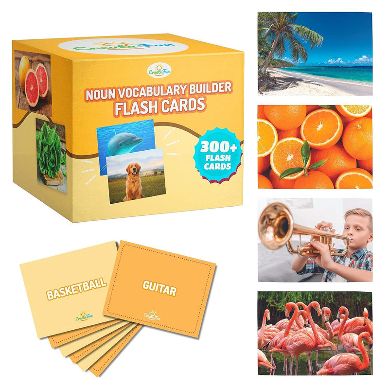 Noun Vocabulary Builder Flash Cards Toddler Flash Cards For Speech Therapy,