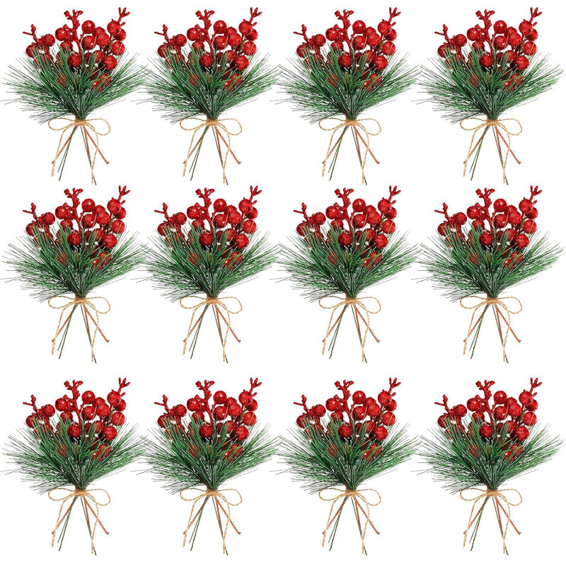 Christmas Artificial Greenery Pine Branches Christmas Holly Artificial Berry S