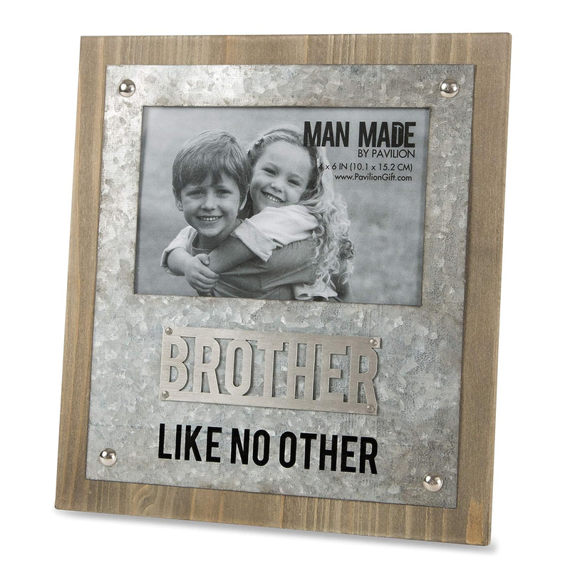 Pavilion - Brother Like No Other - Wood And Metal 4X6 Picture Frame