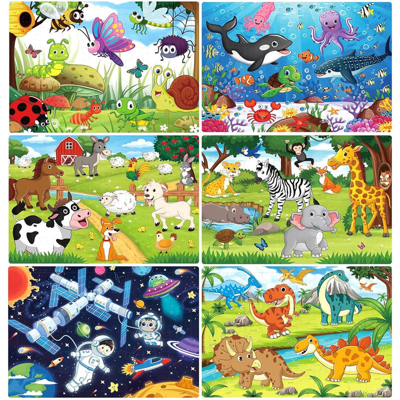 Puzzles For Kids Ages 4 6 4 8, Wooden Jigsaw Puzzles 48 60 Pieces For Toddl