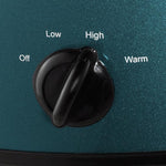 Manual 7-Quart Slow Cooker, Turquoise