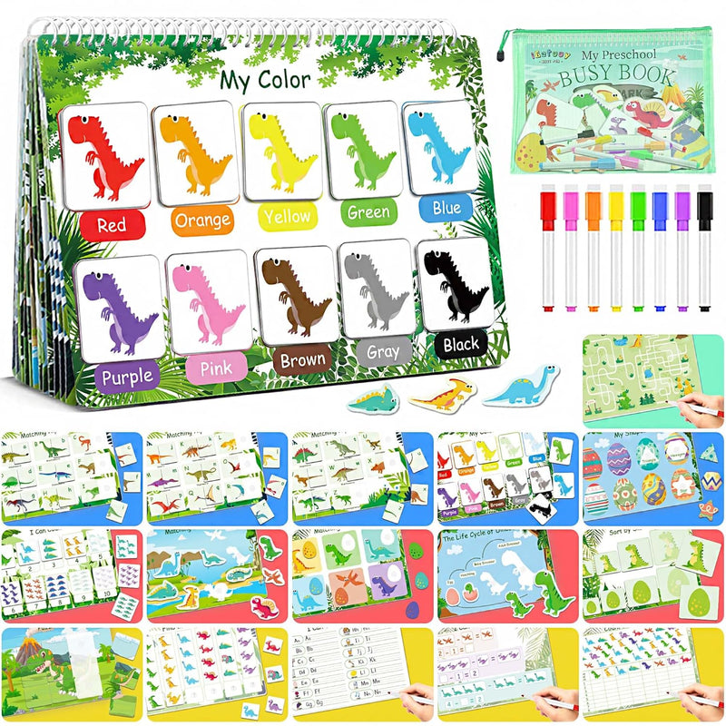 Montessori Busy Book For Toddlers 1 3, Preschool Learning Activities Book,