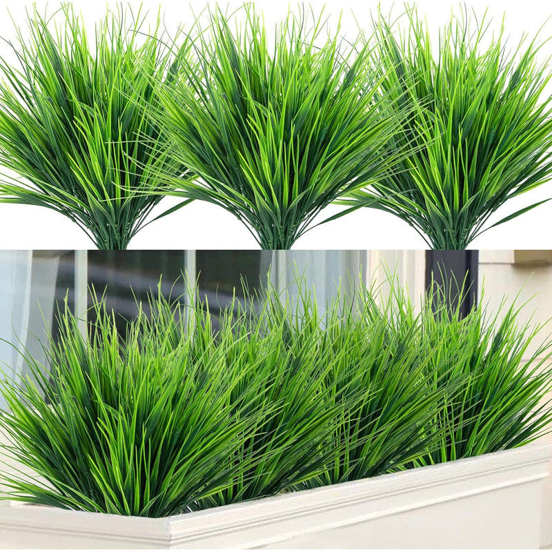 Artificial Wheat Grass Fake Plants Outdoor, Uv Resistant Fake Grass Artificial
