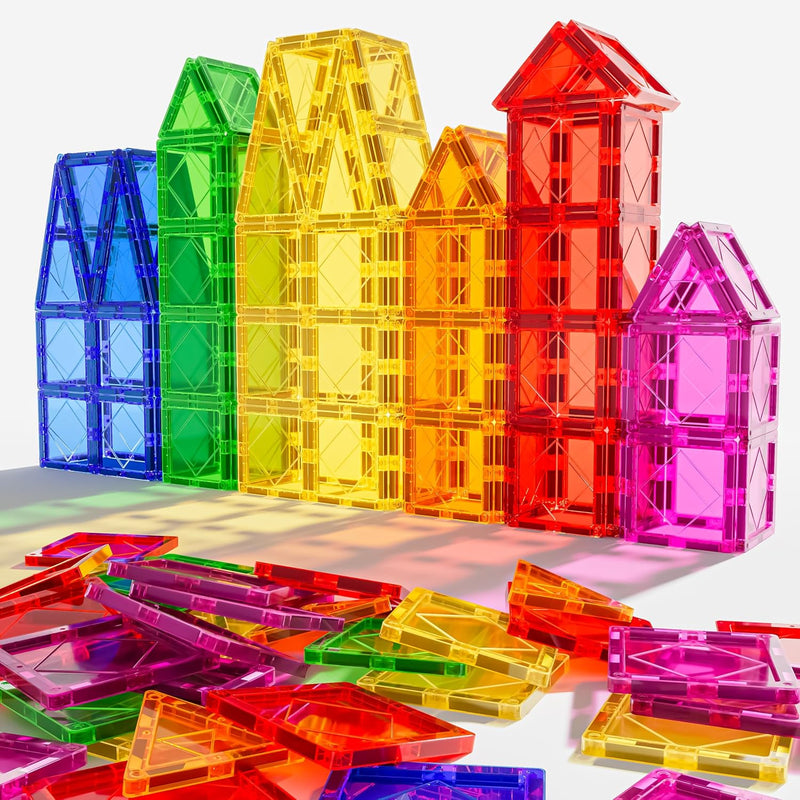 Magnetic Tiles Building Blocks For 3 4 5 6 7 8+ Years Old Boys Girls Colorf