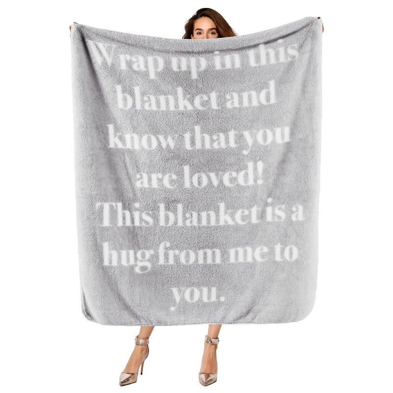 Get Well Soon Gifts For Women - After Surgery Blanket With Inspirational Words