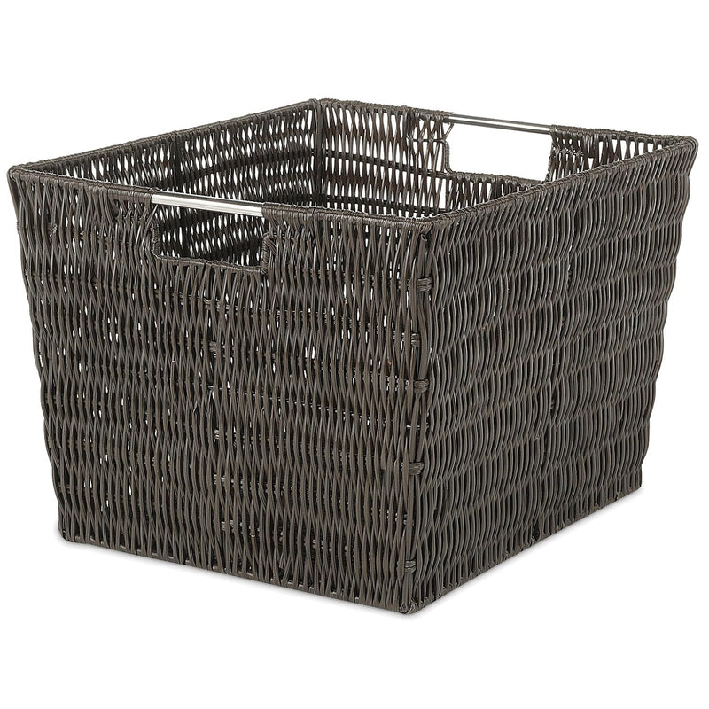 Rattique Storage Tote Basket - Espresso