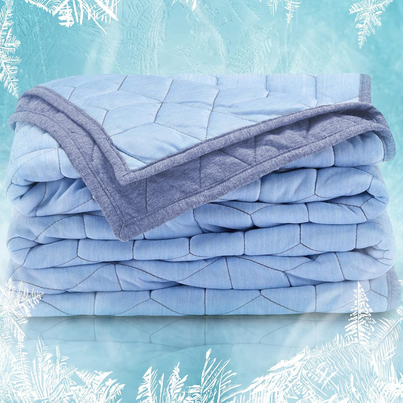 Cooling Blanket For Hot Sleepers Twin Size (60X80 Inches), Dual-Sided Cool Sum