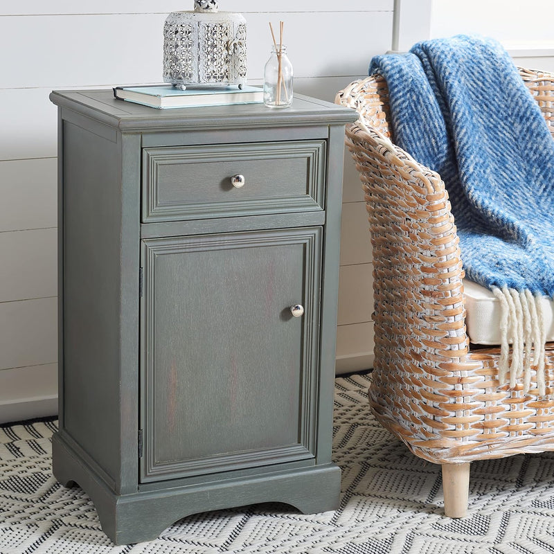American Homes Collection Jarome French Grey End Table