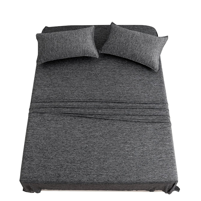 Luxury Soft Stretchy Silky Smooth Knitted Cooling Bedding Sheet Sets For Hot S