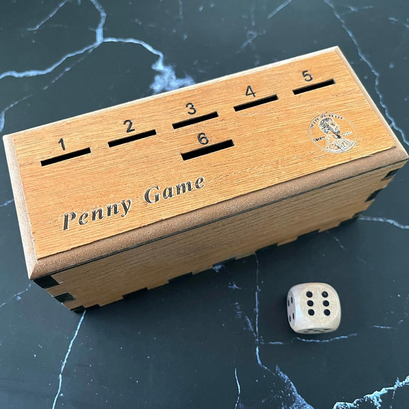 Penny Game, Family Fun Board Game, Drop Game Wood Box For 2 6 Players Premi