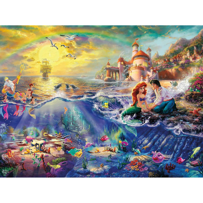 Ceaco - Foil Puzzle - Disney - Thomas Kinkade - The Little Mermaid - 500 Pi