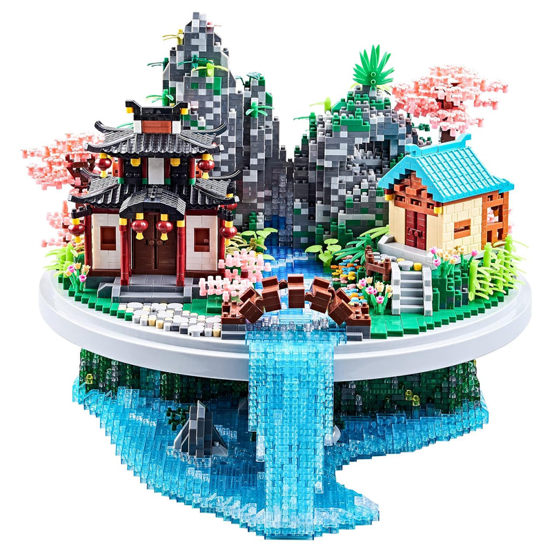Mini Building Blocks Chinese Architecture Peachtree Collection Model For Di