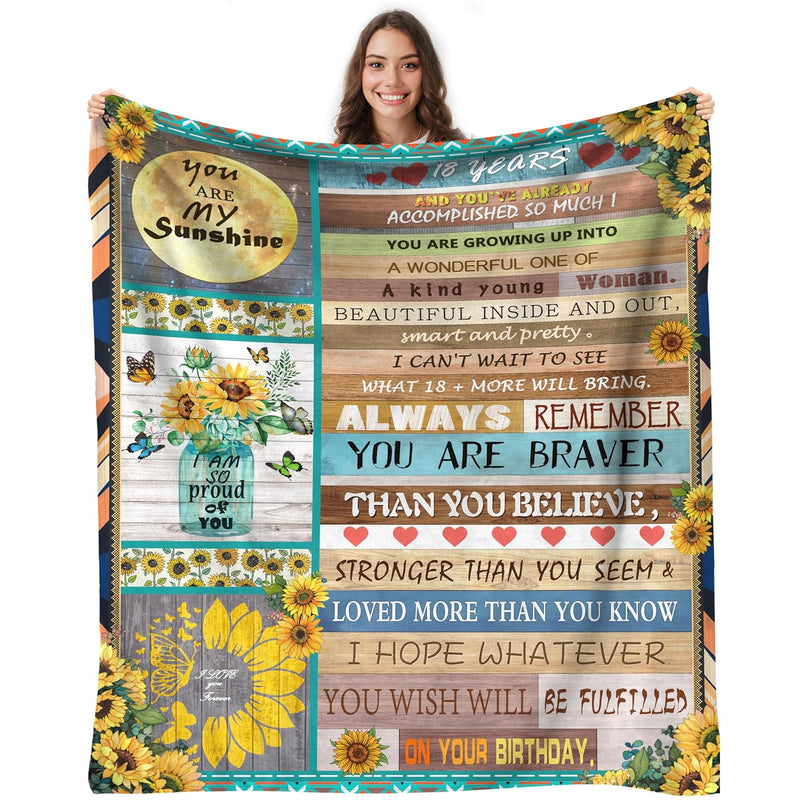 18Th Birthday Gifts For Girls, 18Th Birthday, 60"X50" Blankets, 18 Year Old Gi