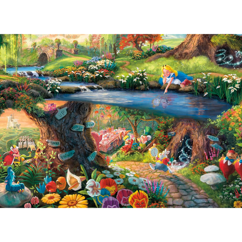 Ceaco - Disney - Thomas Kinkade - Alice in Wonderland - 1000 Piece Jigsaw P