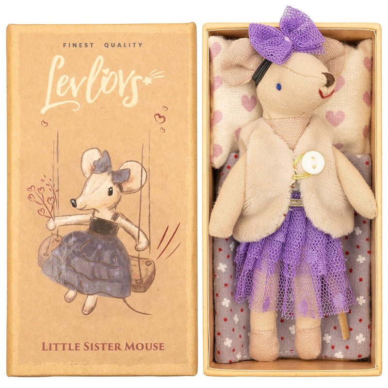 Ballerina Mouse Doll Mouse In A Matchbox Toy Baby Registry Gift