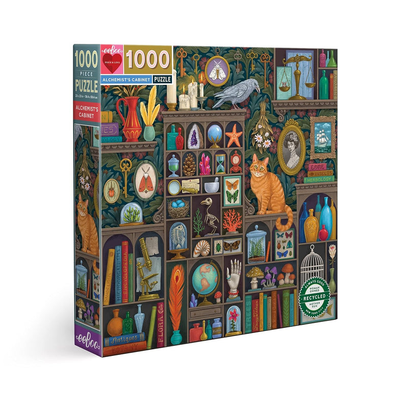 eeBoo: Piece and Love Alchemist Cabinet 1000 Piece Square Jigsaw Puzzle, Ji