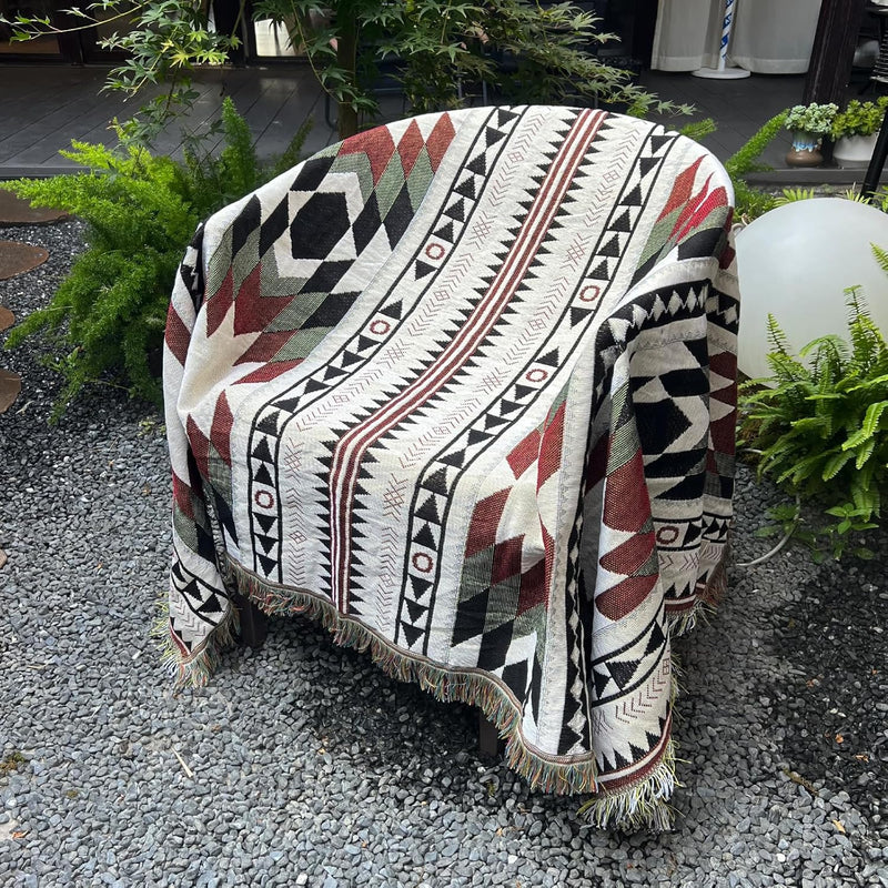 Aztec Throw Blanket Navajo Indian Blankets And Throws Boho Western Decor Couch
