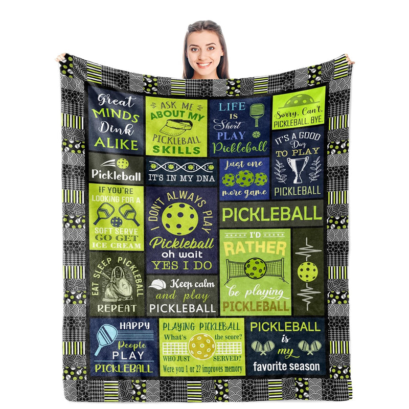 Pickleball Gifts Blanket, Pickleball Gifts For Women/Men, Gifts For Pickleball