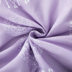 Lightweight Microfiber 3 Piece Comforter Set With 2 Shams, Butterfly Pattern Bedding Set, Full/Queen, Purple