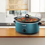 Manual 7-Quart Slow Cooker, Turquoise