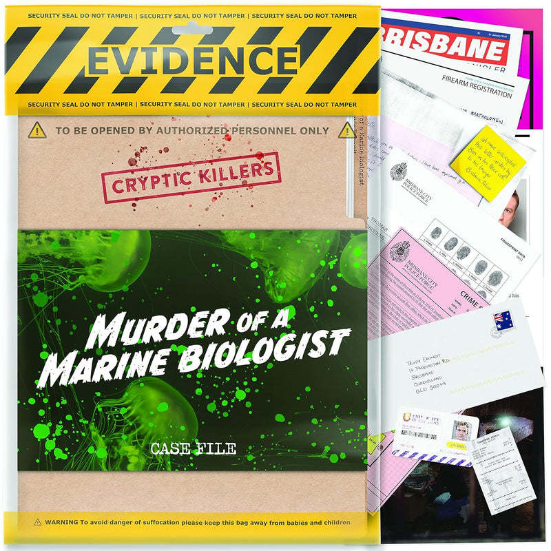 Unsolved Murder Mystery Game Cold Case Files Investigation Detective Clues/