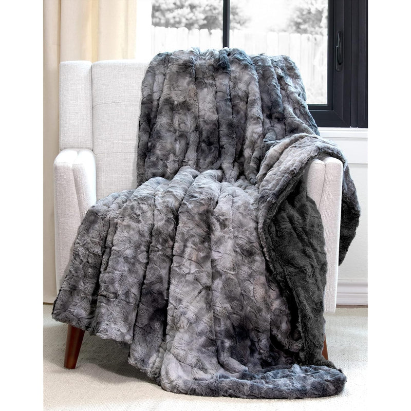 Double Soft Comfort Blanket By - Large Gray Super Soft Cozy Double Sided Warm