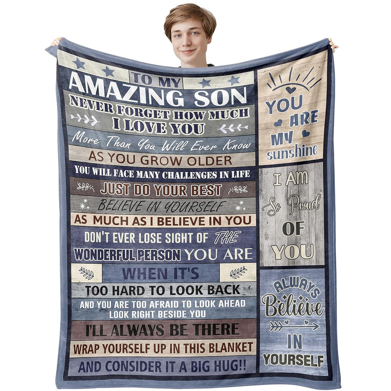 Son Gifts From Mom Blanket, Gifts For Son, Best Gifts For Grown Son, Mom To So