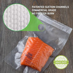 Vacuum Sealer Bags 8x50 Rolls 2 pack for Food Saver, Seal a Meal, Weston. Commercial Grade, BPA Free, Heavy Duty, Great for vac storage, Meal Prep or Sous Vide