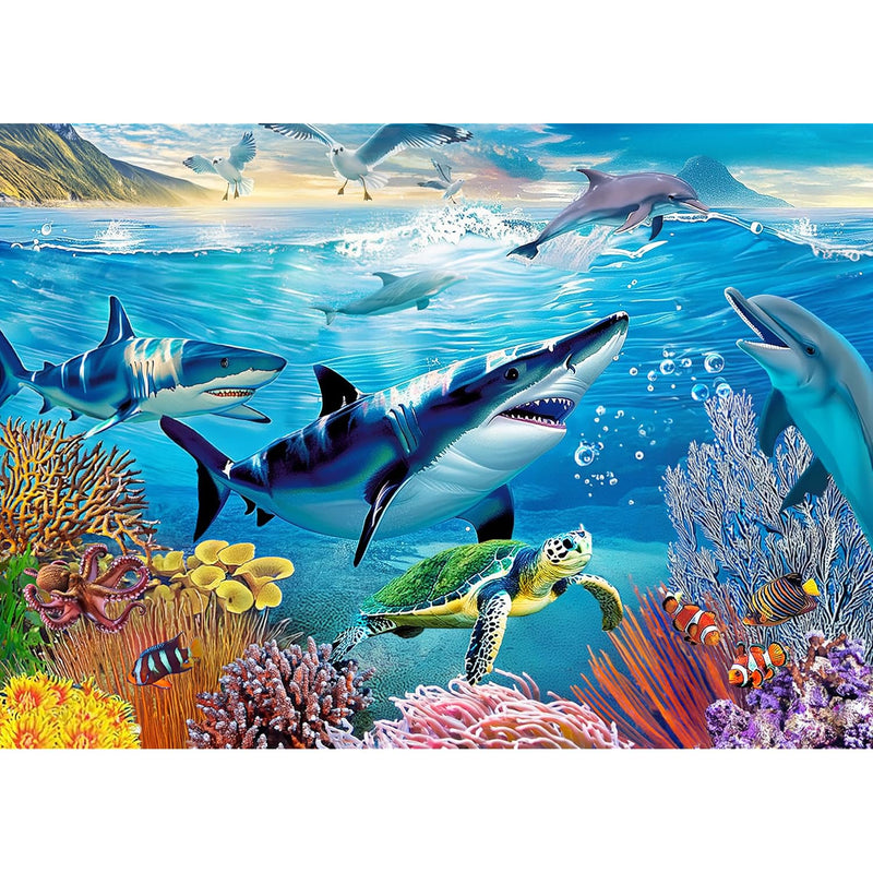 Large Piece 300 Piece Puzzle For Adults Seniors And Kids Underwater World O