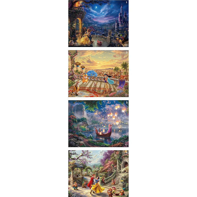 Ceaco - 4 in 1 Multipack - Disney - Thomas Kinkade - (4) 500 Piece Jigsaw P