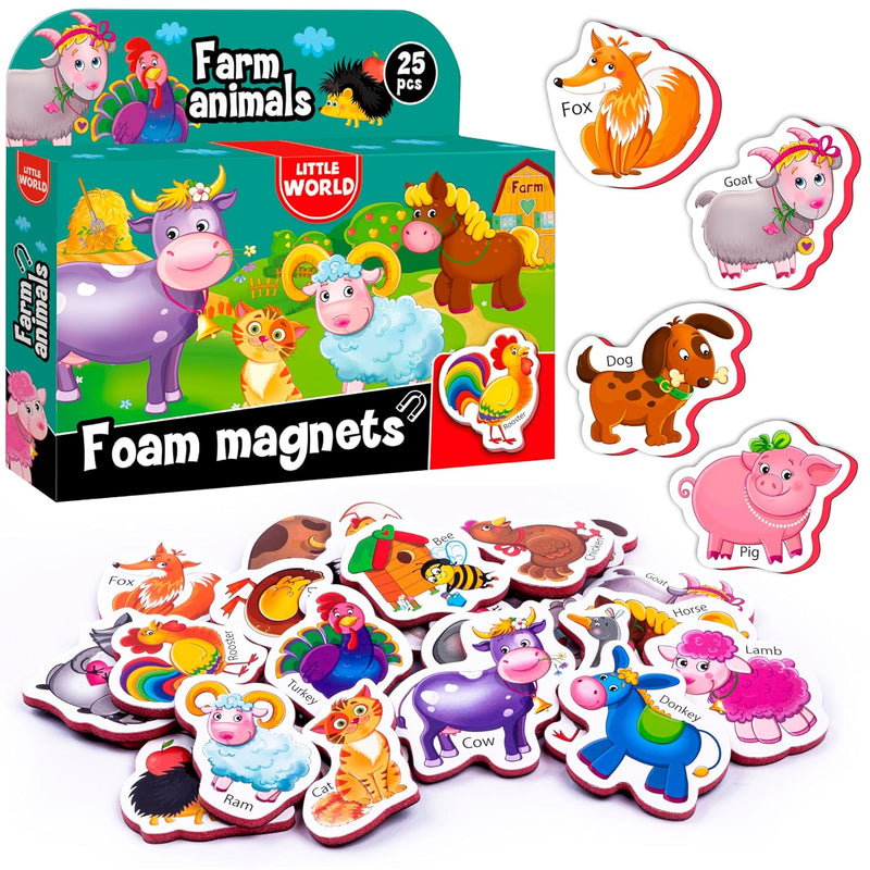 Large Set Of 25 Foam Fridge Magnets For Toddlers 1 3 Refrigerator Magnets For