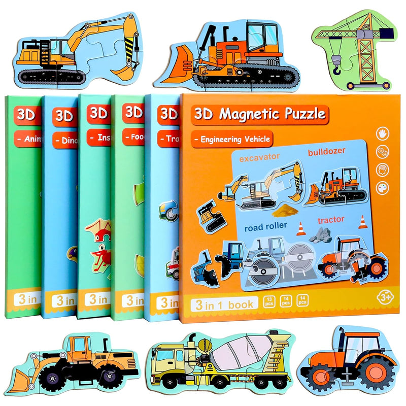 Magnetic Puzzles For Kids Ages 1 3, Travel Toddler Puzzles Ages 2 4 Year, E