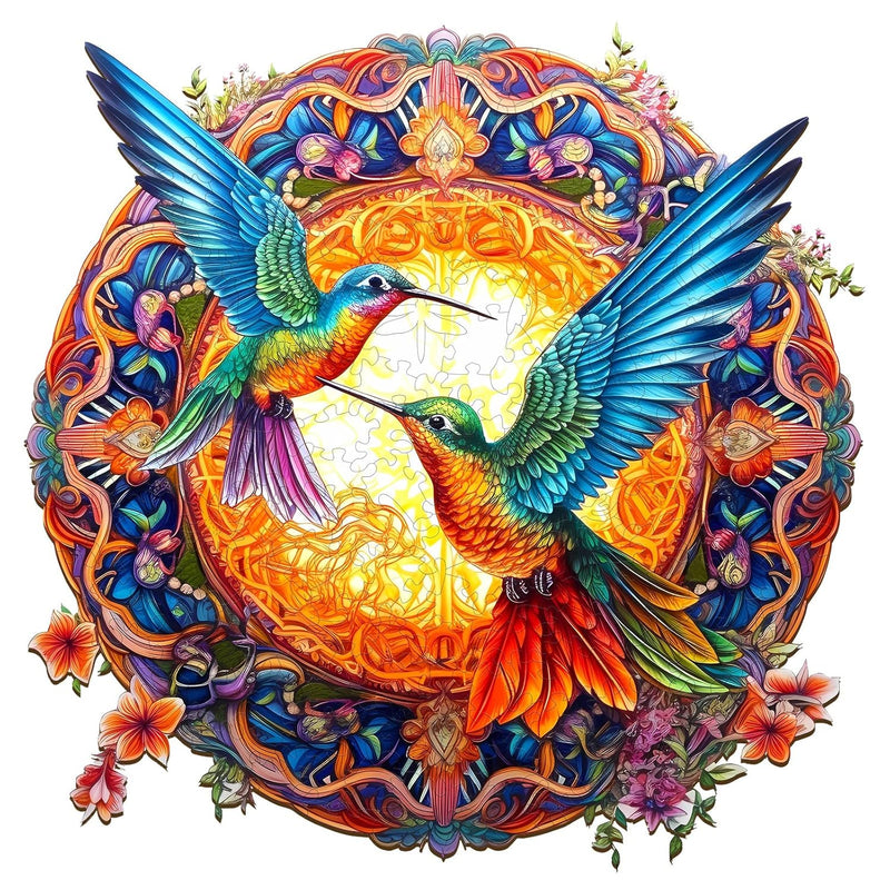 Wooden Puzzles For Adults, Hummingbird Wooden Jigsaw Puzzles, Unique Animal