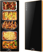 Electric Warming Tray（Extra Long 40”x12”），Food Warmer with Thermostat and Full Surface Heating，Food Warming Mat with 2 Temperature Modes for Parties Buffet，Gatherings，Gold Edge Warming Mat for Food