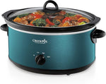Manual 7-Quart Slow Cooker, Turquoise