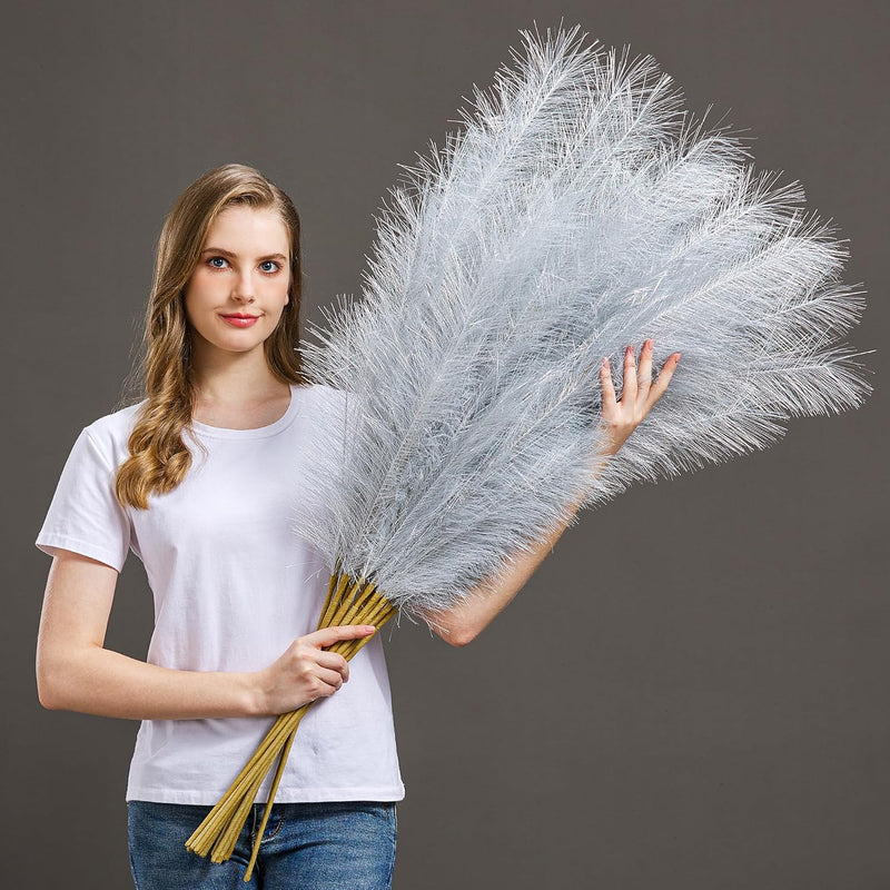 7 Pcs/45 Inches Artificial Tall Pampas Grass For Floor Vase - Long Fake Pampas