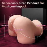 Vibrating Male Masturbator Toy with 12 Vibration Modes, 3D Soft Realistic Stroker