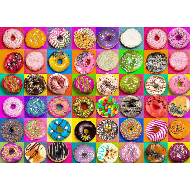 Jigsaw Puzzles 1000 Pieces For Adults, Families (Donuts) Pieces Fit Togethe