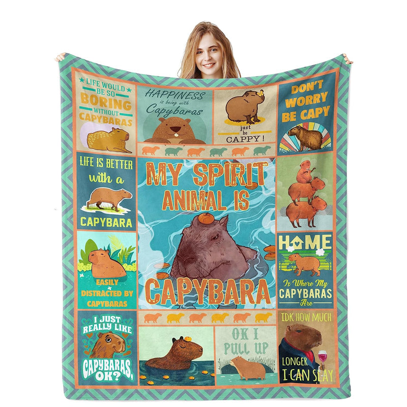 Capybara Blanket, Capybara Gifts, Capybara Stuff For Capybara Lovers, Capybara