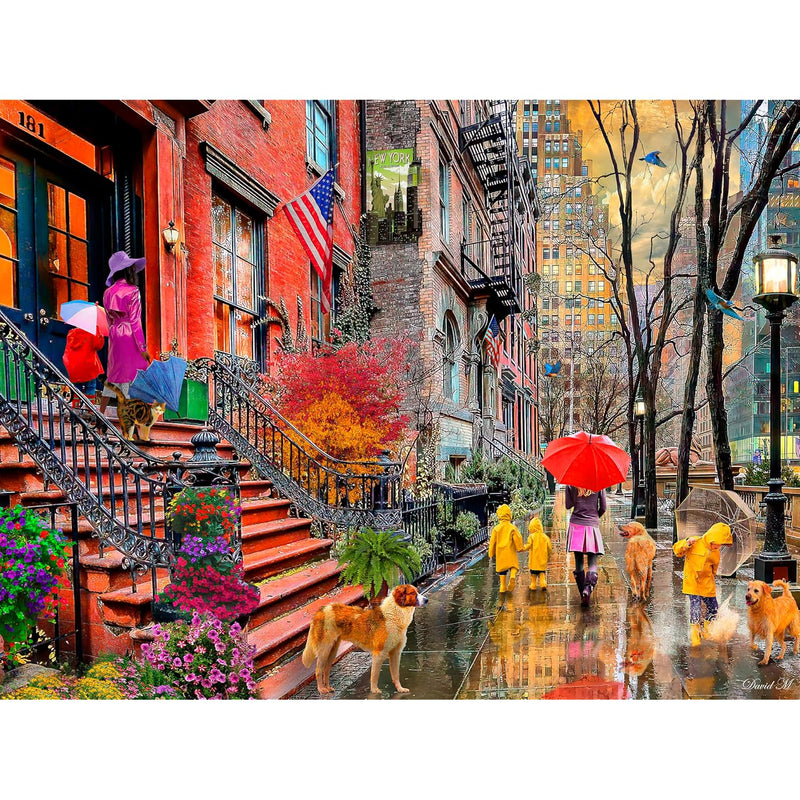 Ceaco - David Maclean - Rainy Day in New York - 750 Piece Jigsaw Puzzle
