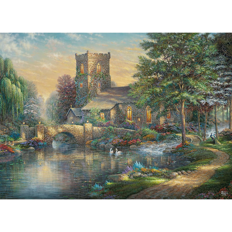 Ceaco - Thomas Kinkade - Willow Wood Chapel - 1000 Piece Jigsaw Puzzle