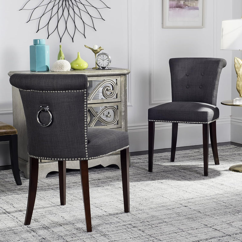 Mercer Collection Kyle Side Chairs, Charcoal Grey, Set Of 2