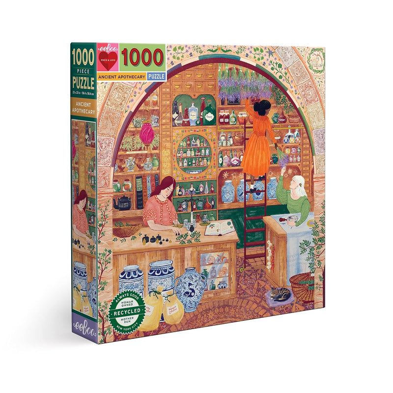 eeBoo: Piece and Love Ancient Apothecary 1000 Piece Square Jigsaw Puzzle, G