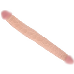 14.5" Realistic Double-Ended Dildo, Flexible Dual Dong for Vaginal & Anal Play