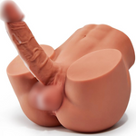 10.5 LB 2-in-1 Male Sex Doll Torso with Realistic Dildo, Testis & Tight Anal Hole